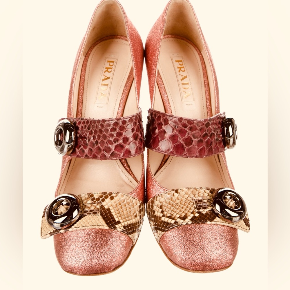Prada Snakeskin Pumps